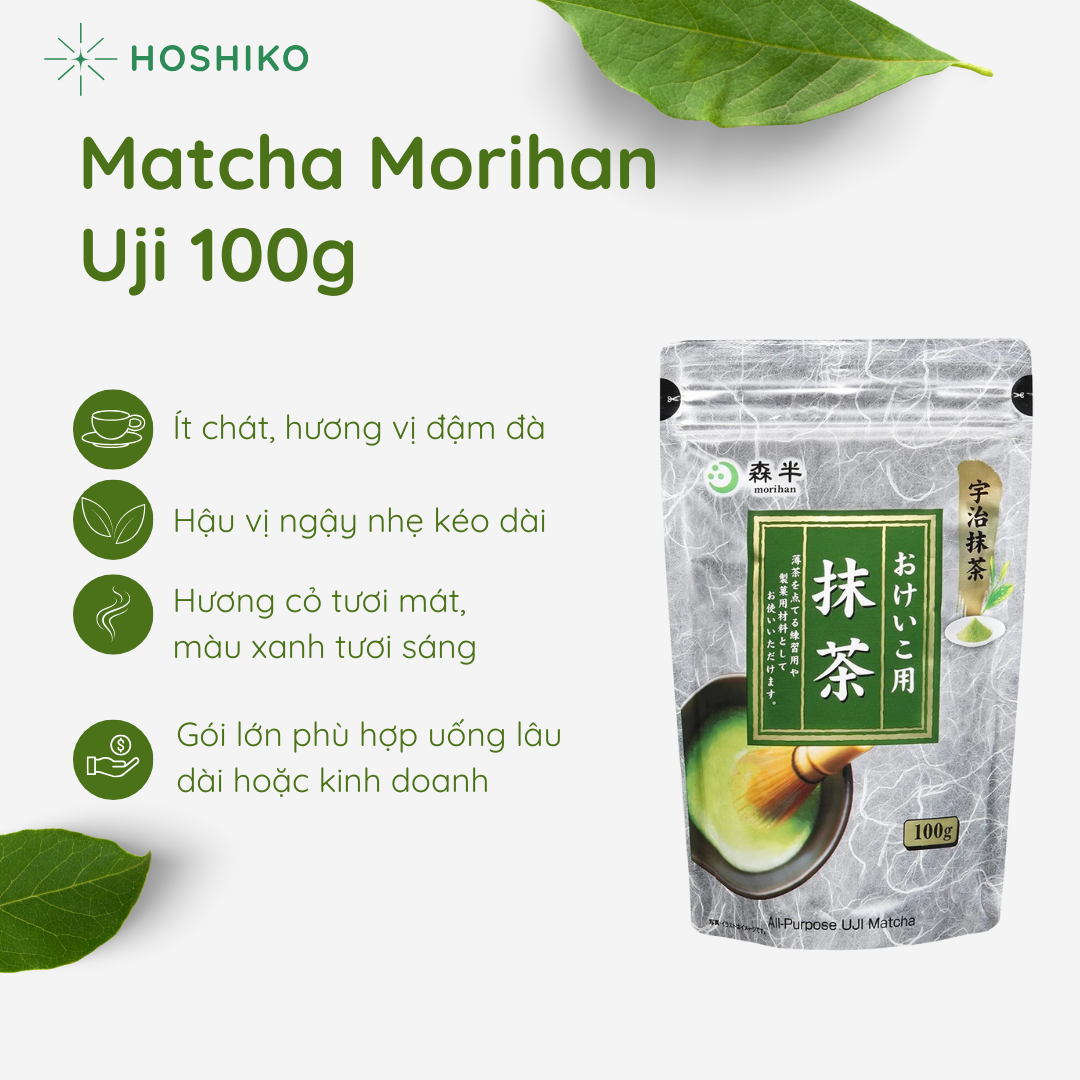 Matcha Morihan Uji Matcha Culinary Grade 100g - Ảnh 2
