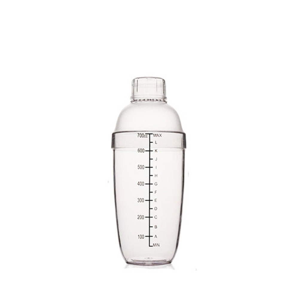 Bình lắc pha chế shaker nhựa vạch đen 530ml/70ml - Ảnh 2